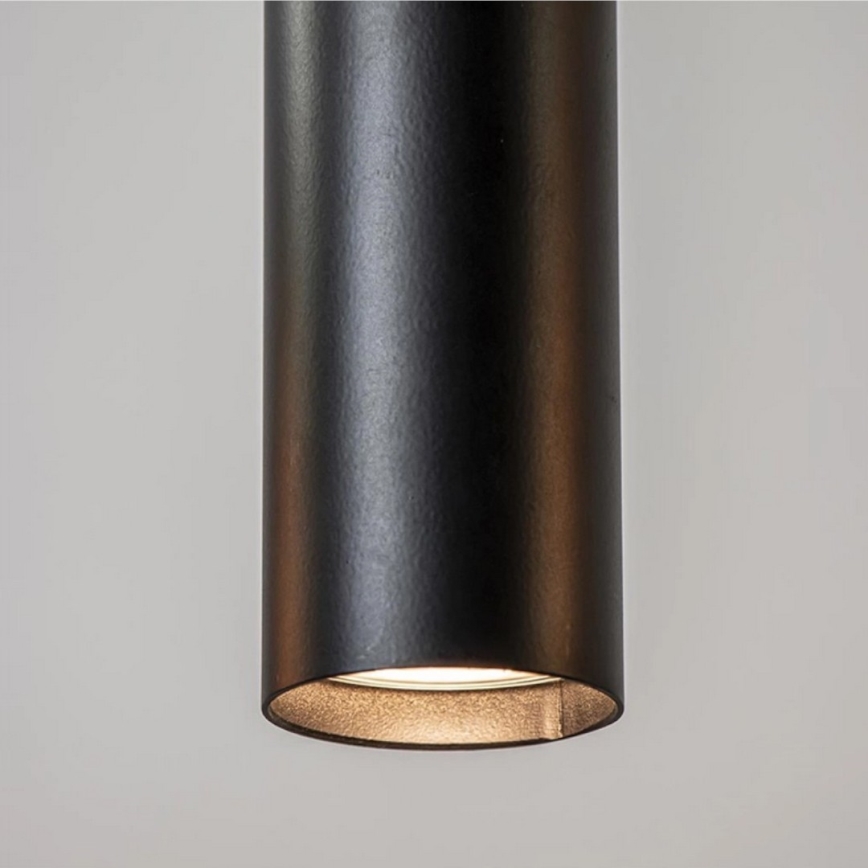 Taklampa på kabel CALYPSO 3xGU10/60W/230V + 5xE27/60W svart/guld