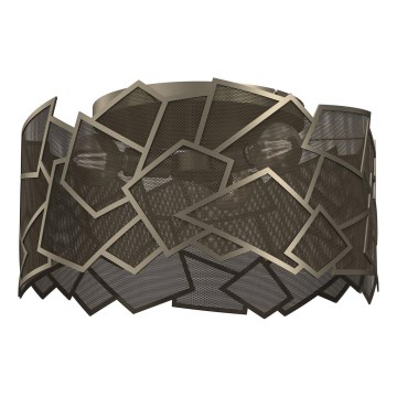 Taklampa CAMO 3xE27/15W/230V guld