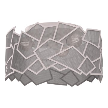 Taklampa CAMO 3xE27/15W/230V Ø 49,5 cm beige
