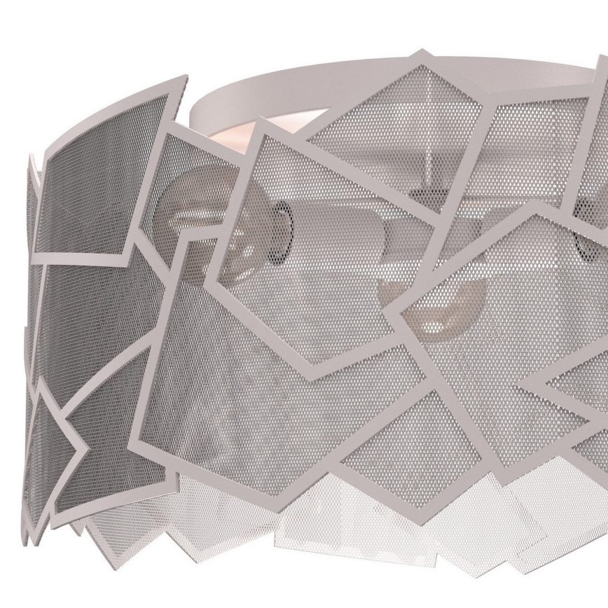Taklampa CAMO 3xE27/15W/230V Ø 49,5 cm beige