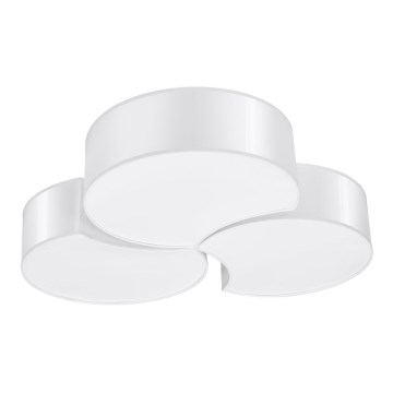 Taklampa  CIRCLE 6xE27/60W/230V vit