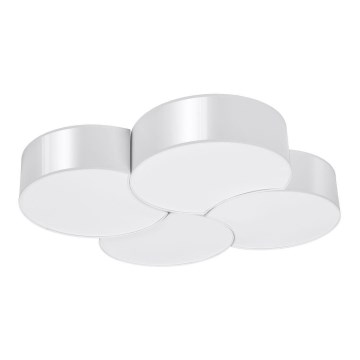Taklampa  CIRCLE 8xE27/60W/230V vit 
