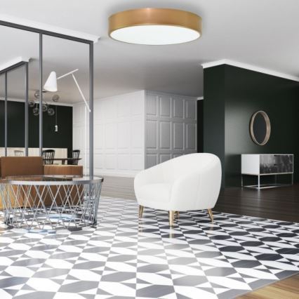 Taklampa  CLEO 6xE27/24W/230V d. 80 cm gold