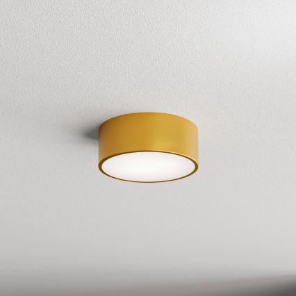 Taklampa med rörelse- och skymningssensor CLEO 1xE27/40W/230V Ø 20 cm guld