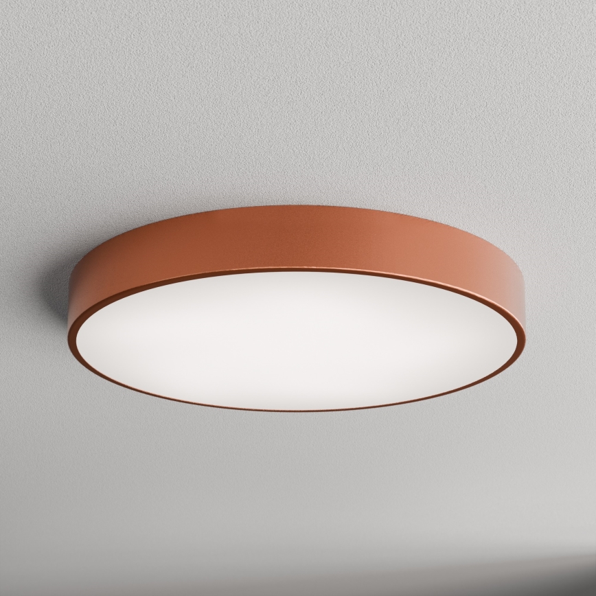 Taklampa med rörelse- och skymningssensor CLEO 5xE27/24W/230V Ø 60 cm, koppar