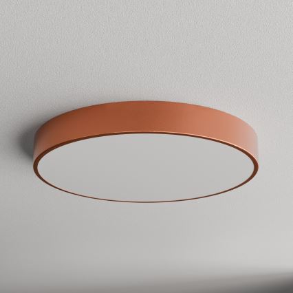 Taklampa med rörelse- och skymningssensor CLEO 5xE27/24W/230V Ø 60 cm, koppar