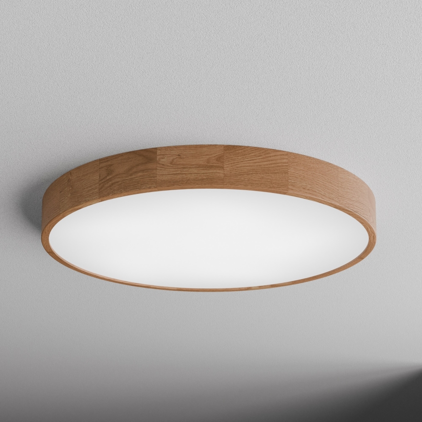Taklampa CLEO med rörelse- och skymningssensor, 6xE27/24W/230V, Ø 80 cm, ek