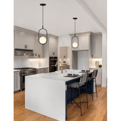 Taklampa på kabel CORDEL 1xG9/28W/230V svart