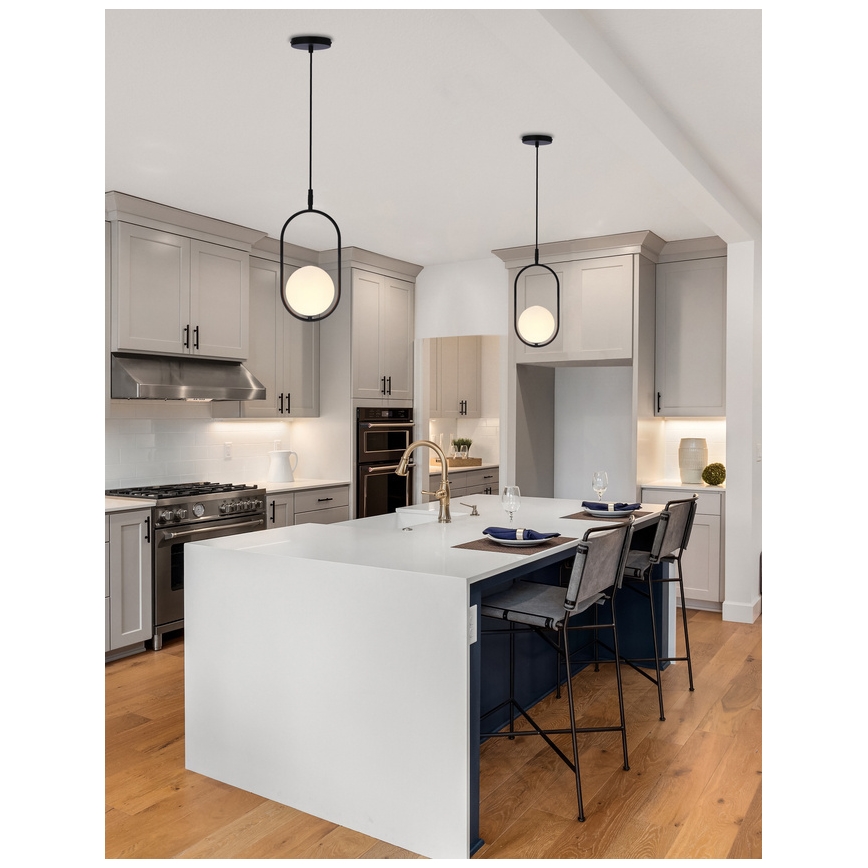 Taklampa på kabel CORDEL 1xG9/28W/230V svart