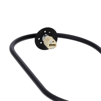 Taklampa på kabel CORDEL 1xG9/28W/230V svart