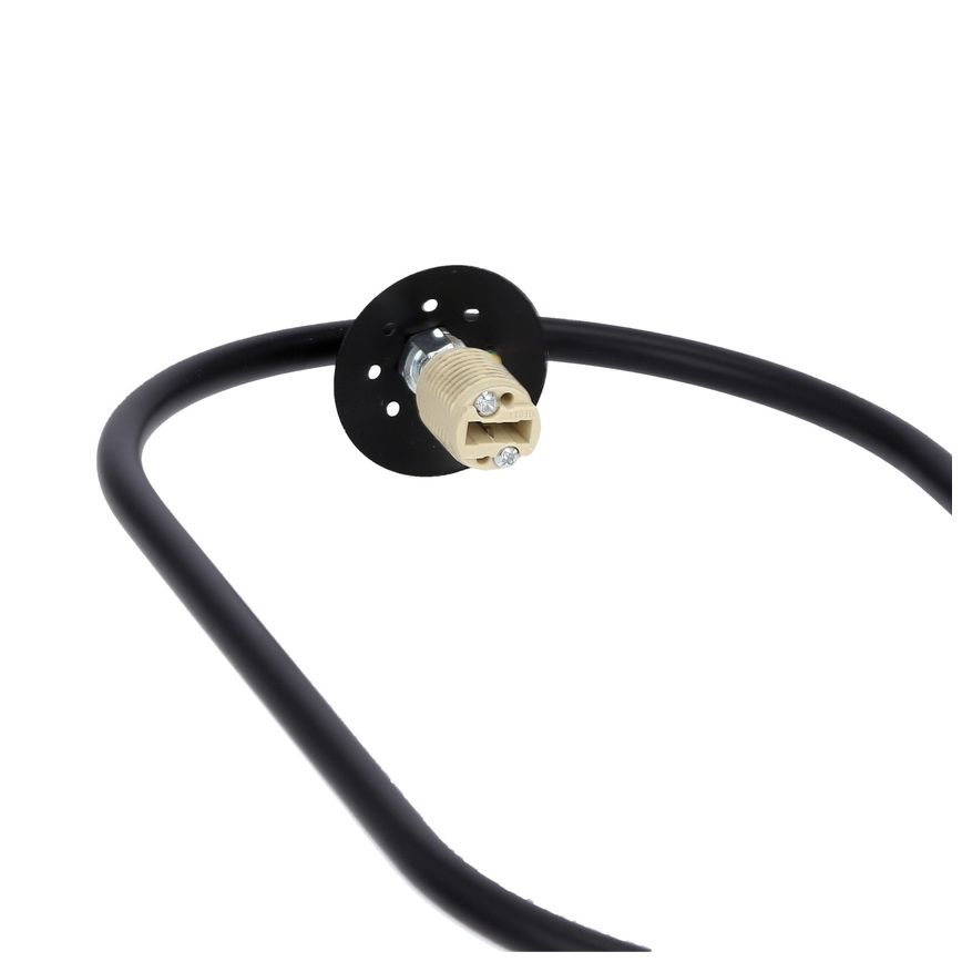 Taklampa på kabel CORDEL 1xG9/28W/230V svart