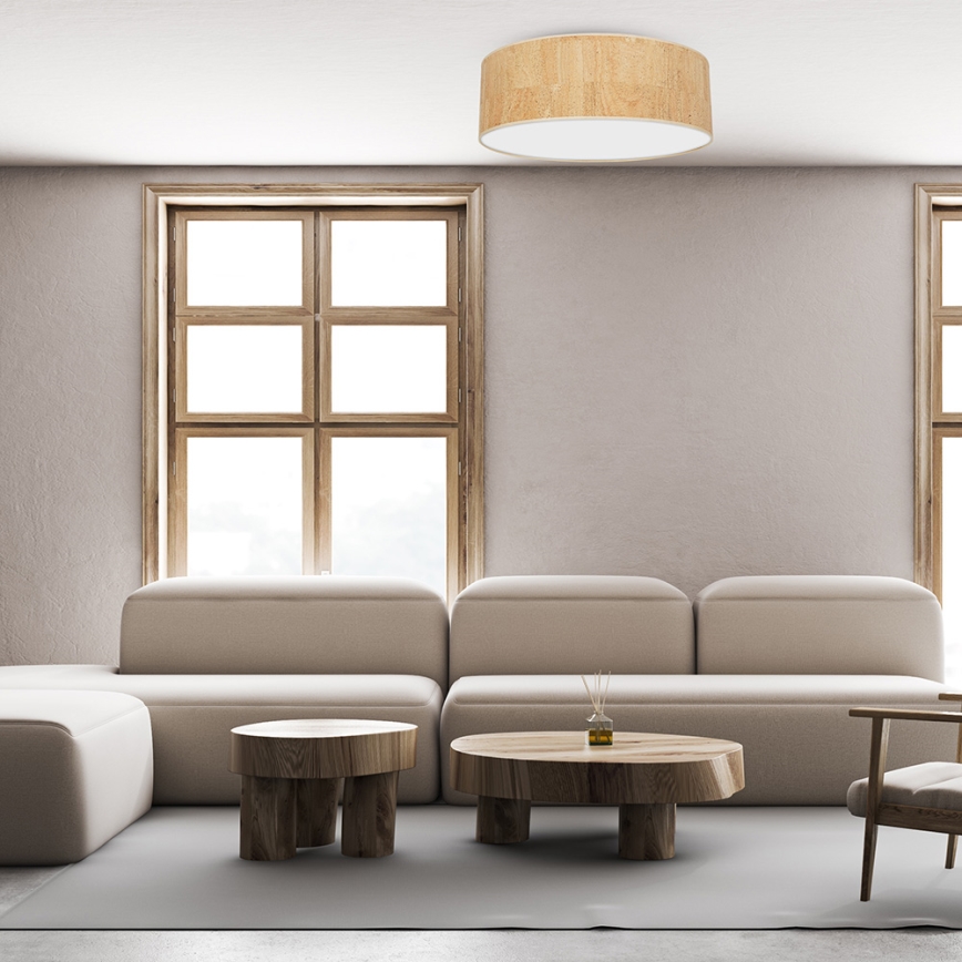 Taklampa CORK 3xE27/60W/230V