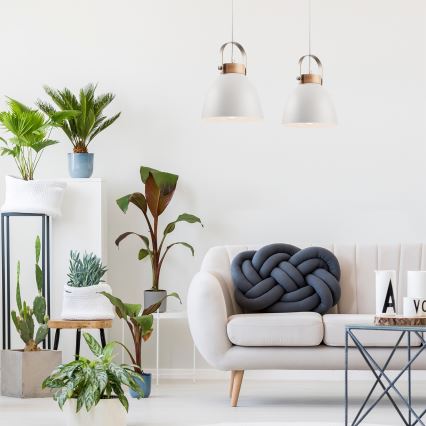 Taklampa på kabel DANIELLE 2xE27/60W/230V bok