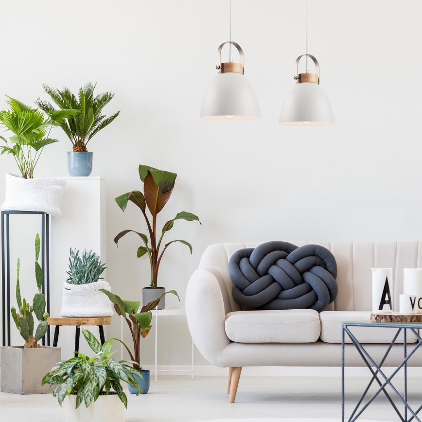 Taklampa på kabel DANIELLE 2xE27/60W/230V bok