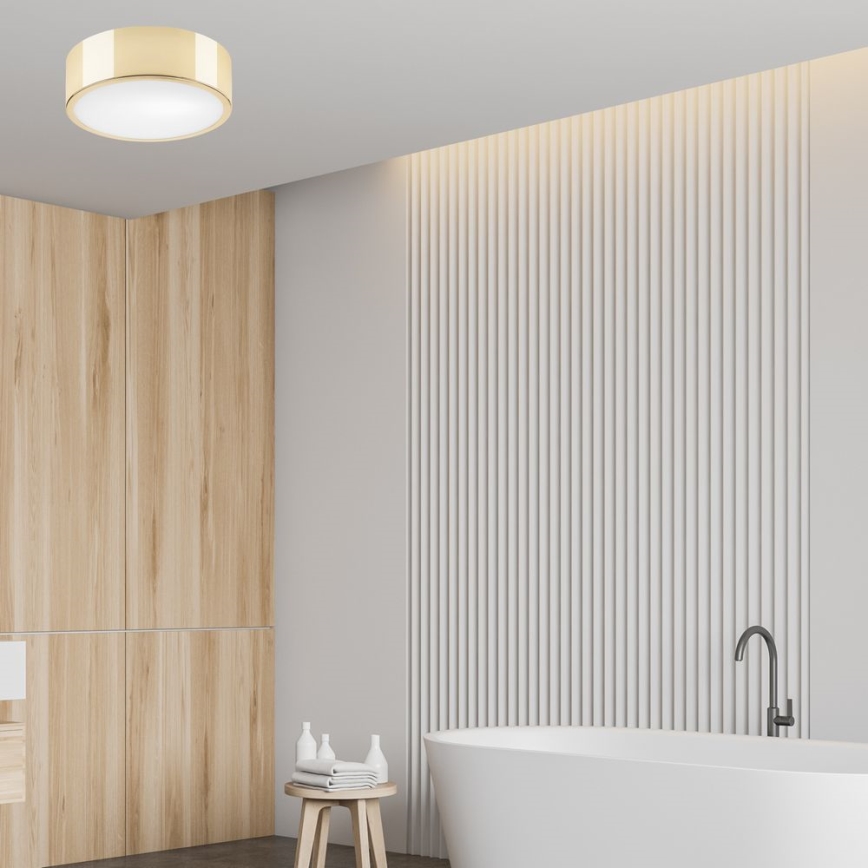 Taklampa DANTE 1xE27/60W/230V diameter 26 cm gyllene