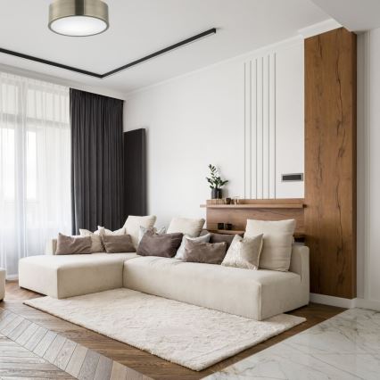 Taklampa DANTE 1xE27/60W/230V diameter 26 cm patina