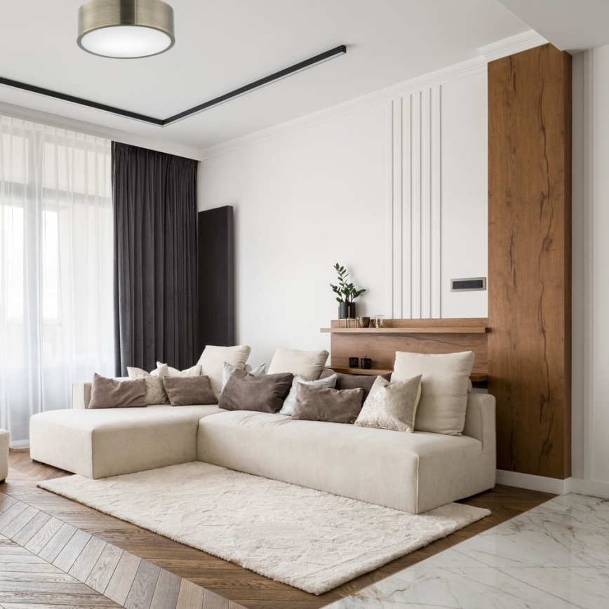 Taklampa DANTE 1xE27/60W/230V diameter 26 cm patina