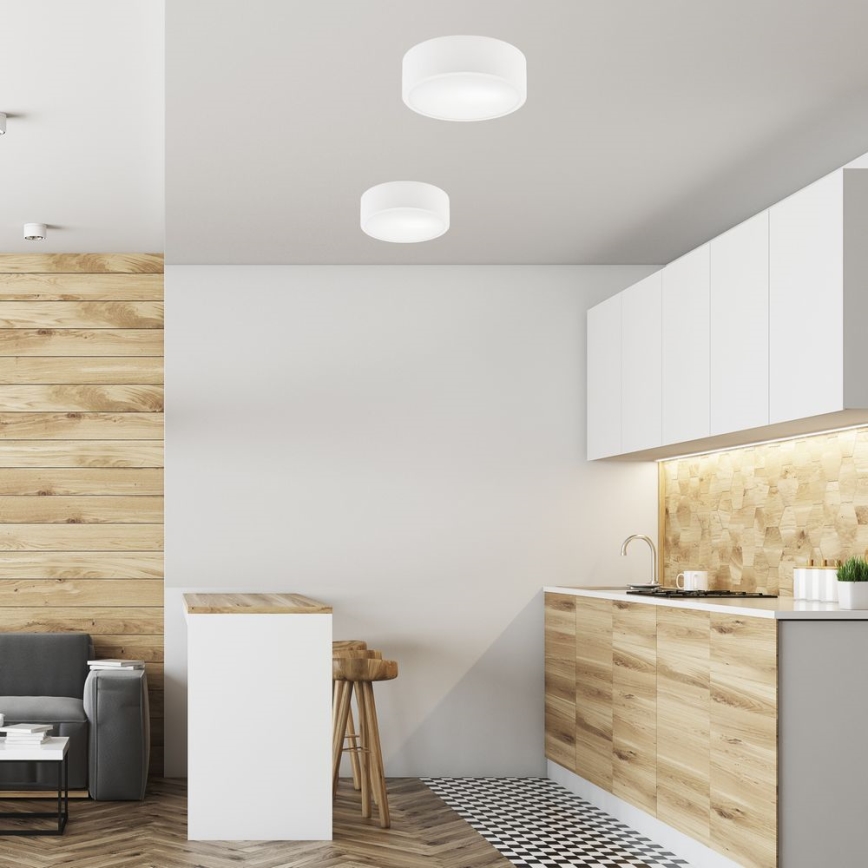 Taklampa DANTE 1xE27/60W/230V diameter 26 cm vit