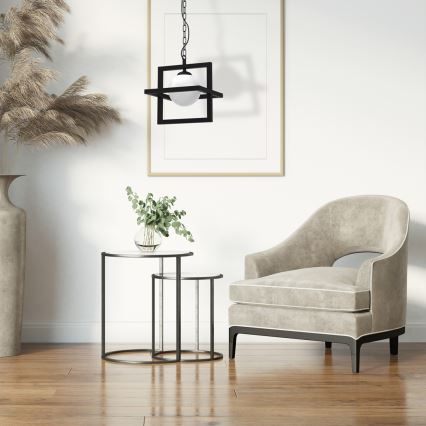 Taklampa på kedja DIEGO 1xE14/40W/230V svart