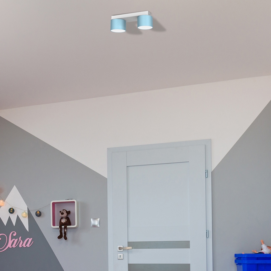 Taklampa  DIXIE 2xGX53/11W/230V blå