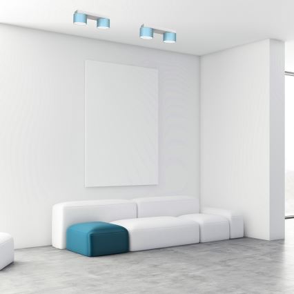 Taklampa  DIXIE 2xGX53/11W/230V blå