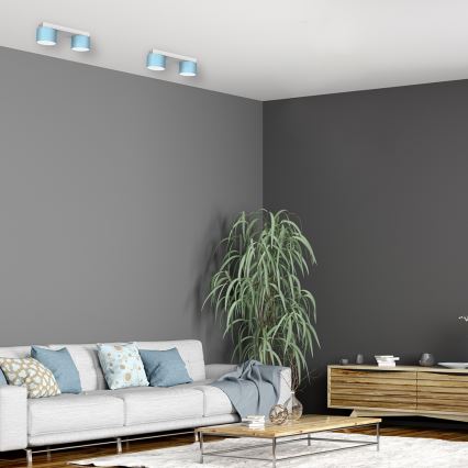 Taklampa  DIXIE 2xGX53/11W/230V blå