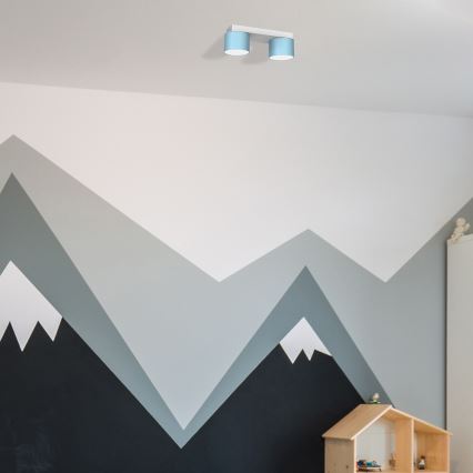 Taklampa  DIXIE 2xGX53/11W/230V blå