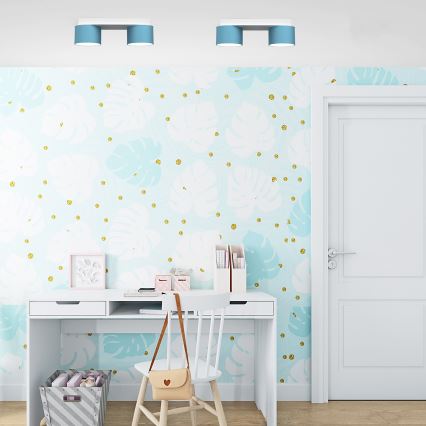 Taklampa  DIXIE 2xGX53/11W/230V blå