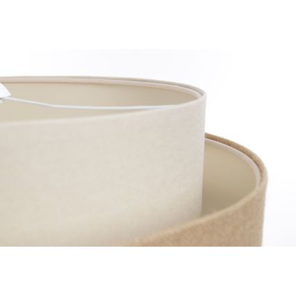 Taklampa på kabel DOBLO 1xE27/60W/230V beige/kräm