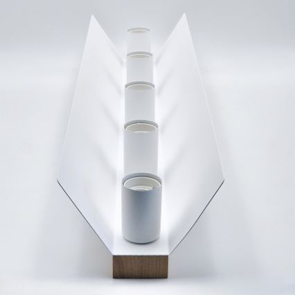 Taklampa ESME 5xE27/15W/230V vit/ek