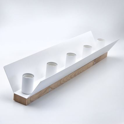 Taklampa ESME 5xE27/15W/230V vit/ek