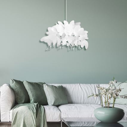 Taklampa FARFALLA för barn 1xE27/60W/230V, vit