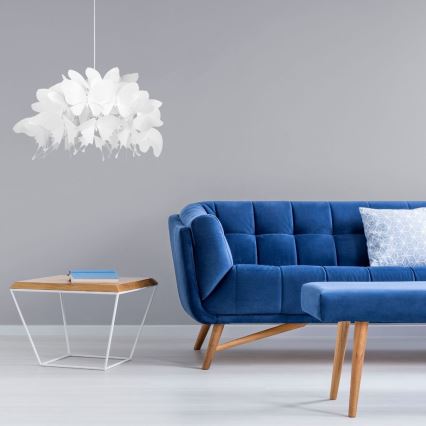 Taklampa FARFALLA för barn 1xE27/60W/230V, vit