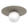 Taklampa FLAT 1xE27/15W/230V Ø 35 cm beige