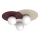 Taklampa FLAT 3xE27/15W/230V 55x60 cm beige/krämfärgad/bordeaux