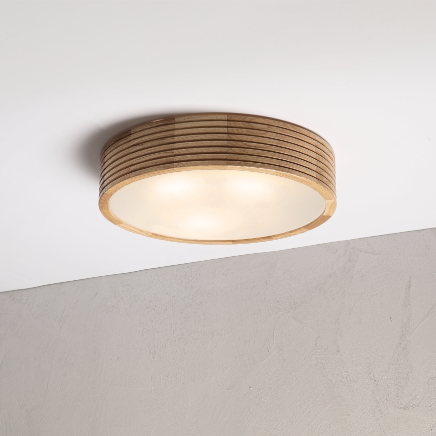 Taklampa för badrum LINARO 3xE27/15W/230V IP54 ek Ø 37 cm