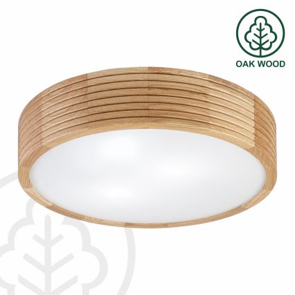 Taklampa för badrum LINARO 3xE27/15W/230V IP54 ek Ø 37 cm