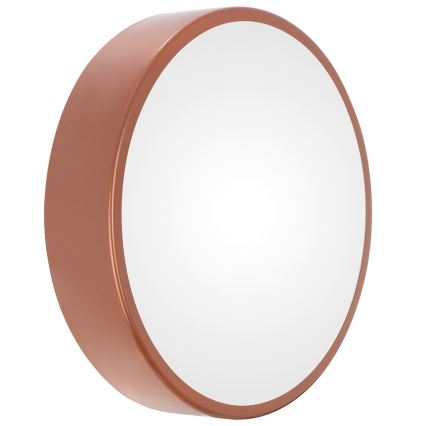 Taklampa för badrum med sensor CLEO, 3xE27/24W/230V, Ø 40 cm, koppar, IP54