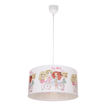 Taklampa för barn GIRLS VIBES 1xE27/60W/230V Ø 40 cm för flickor