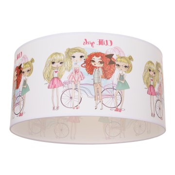 Taklampa för barn GIRLS VIBES 1xE27/60W/230V Ø 40 cm för flickor