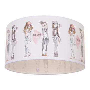 Taklampa för barn GIRLS VIBES 1xE27/60W/230V Ø 40 cm för flickor