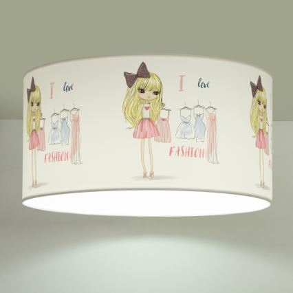 Taklampa för barn GIRLS VIBES 1xE27/60W/230V Ø 40 cm Jag älskar mode