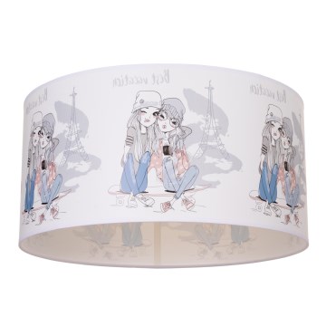Taklampa för barn GIRLS VIBES 1xE27/60W/230V Ø 40 cm Paris
