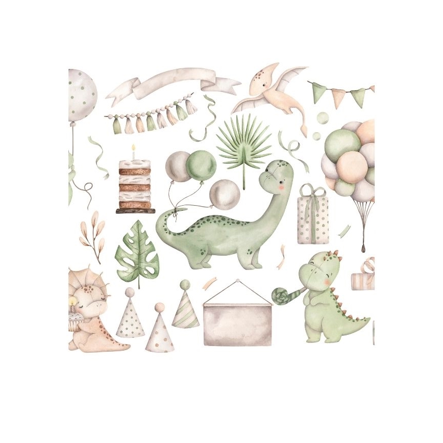 Taklampa för barn KIDS ROOM 1xE27/60W/230V Ø 40 cm dinosaur