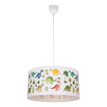 Taklampa för barn KIDS ROOM 1xE27/60W/230V Ø 40 cm dinosaurie
