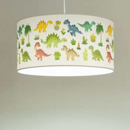 Taklampa för barn KIDS ROOM 1xE27/60W/230V Ø 40 cm dinosaurie