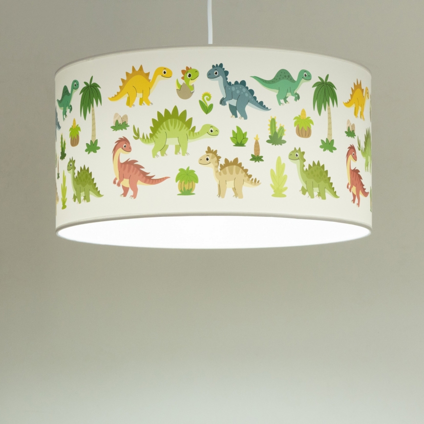 Taklampa för barn KIDS ROOM 1xE27/60W/230V Ø 40 cm dinosaurie