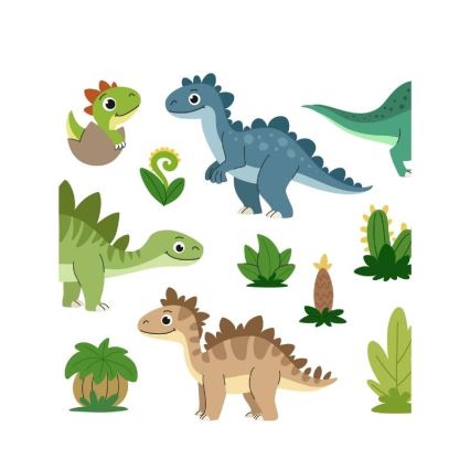 Taklampa för barn KIDS ROOM 1xE27/60W/230V Ø 40 cm dinosaurie