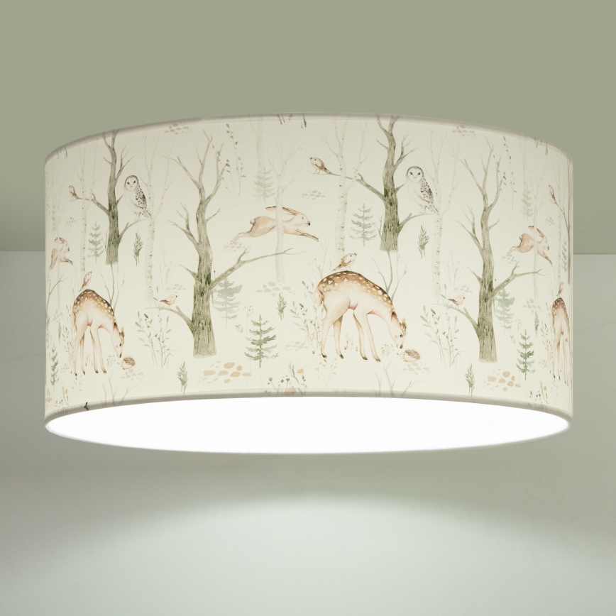 Taklampa för barn KIDS ROOM 1xE27/60W/230V Ø 40 cm med djurmotiv
