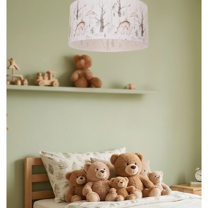 Taklampa för barn KIDS ROOM 1xE27/60W/230V Ø 40 cm med djurmotiv